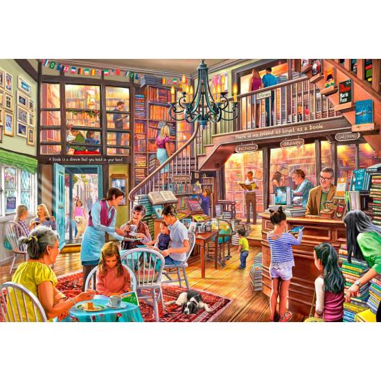 Puzzle Bluebird Librería Salón de Té de 1000 Piezas Puzzle Bluebird Librería Salón de Té de 1000 Piezas