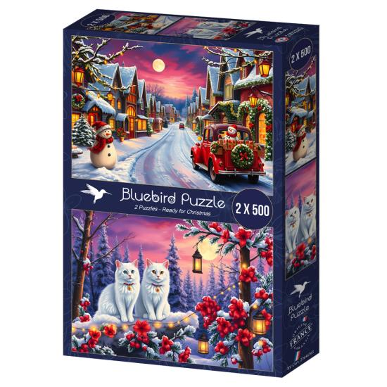 Puzzle Bluebird Listo Para Navidad de 2x500 Piezas