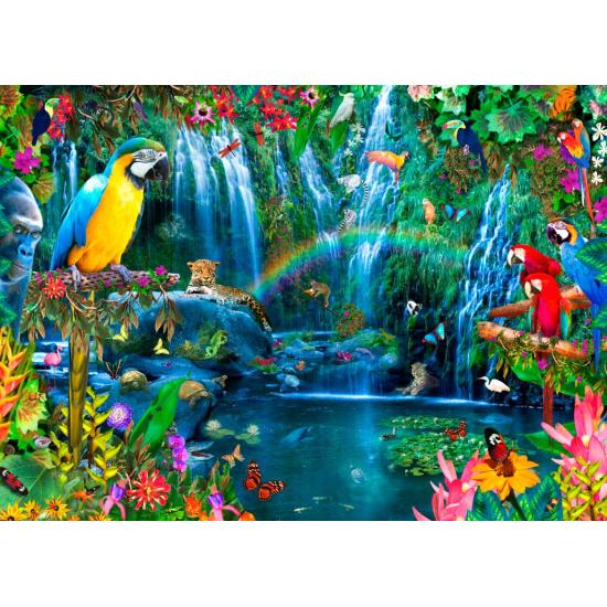 Puzzle Bluebird Loros Tropicales de 1500 Piezas