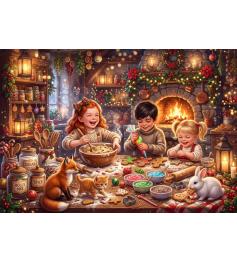 Puzzle Bluebird Los Pequeños Pasteleros Navideños de 1000 Pzs