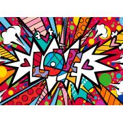 Puzzle Bluebird Love Pop Dot Burst de 500 Piezas