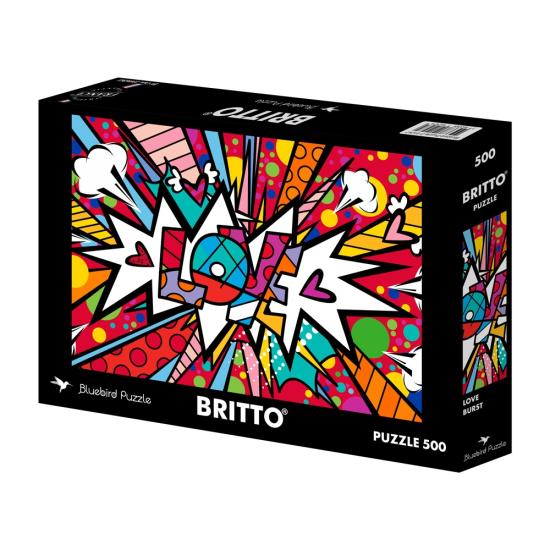 Puzzle Bluebird Love Pop Dot Burst de 500 Piezas