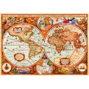 Puzzle Bluebird Mapa Vintage de 1000 Piezas