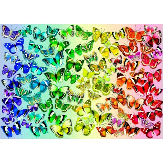 Puzzle Bluebird Mariposas de Colores de 1000 Piezas