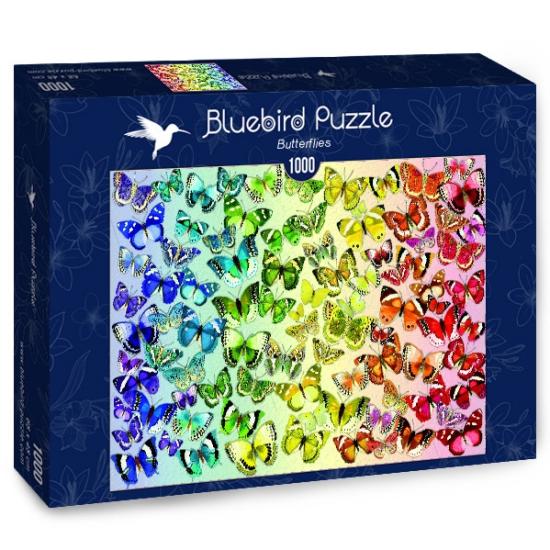 Puzzle Bluebird Mariposas de Colores de 1000 Piezas