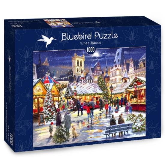 Puzzle Bluebird Mercado Navideño de 1000 Piezas
