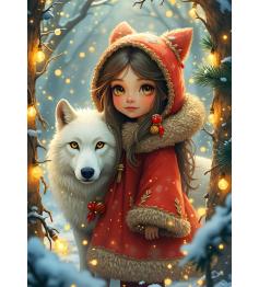 Puzzle Bluebird Mi Amigo El Lobo XXL de 300 Piezas