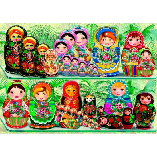 Puzzle Bluebird Muñecas Matryoshka de 1000 Piezas