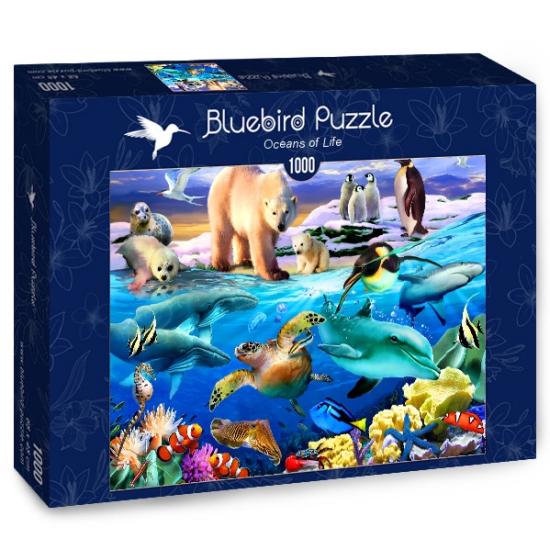 Puzzle Bluebird Océanos de Vida de 1000 Piezas