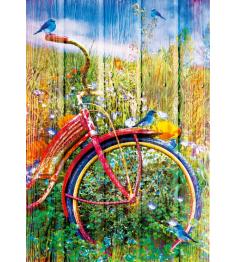 Puzzle Bluebird Pájaros Azules sobre la Bicicleta de 1000 Pieza