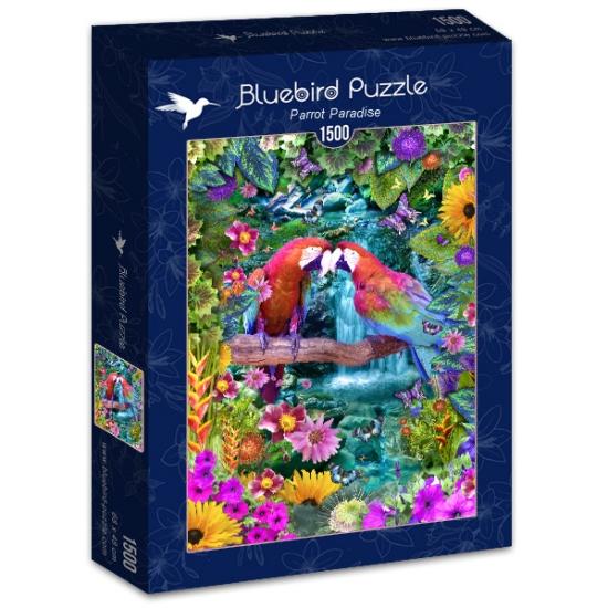 Puzzle Bluebird Paraíso de los Loros de 1500 Piezas