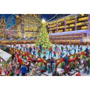 Puzzle Bluebird Patinaje Navideño de 1000 Piezas