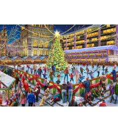 Puzzle Bluebird Patinaje Navideño de 1000 Piezas