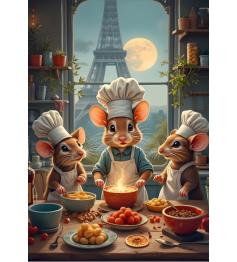 Puzzle Bluebird Pequeños Chefs de París de 1000 Piezas