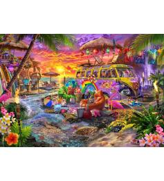 Puzzle Bluebird Playa Hippie de 1000 Piezas
