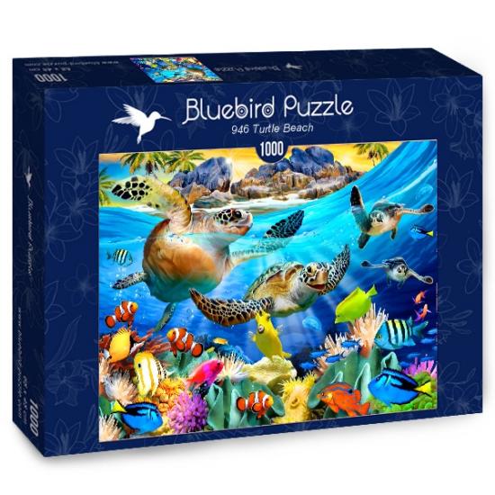 Puzzle Bluebird Playa Tortuga de 1000 Piezas