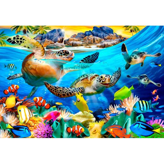 Puzzle Bluebird Playa Tortuga de 260 Piezas