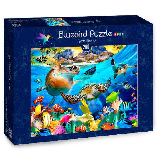 Puzzle Bluebird Playa Tortuga de 260 Piezas