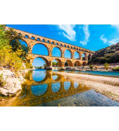 Puzzle Bluebird Pont du Gard, Francia de 1000 Piezas