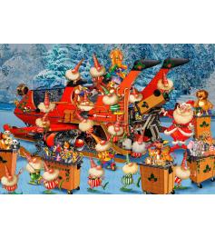 Puzzle Bluebird Preparado el Reparto de la Navidad de 1000 Pzs