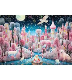 Puzzle Bluebird Pueblo Navideño de 1000 Piezas