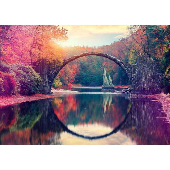 Puzzle Bluebird Puente del Diablo, Kromlau 1500 Piezas