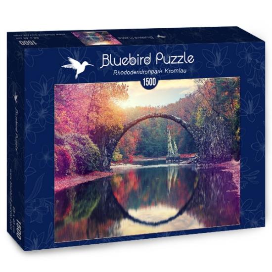 Puzzle Bluebird Puente del Diablo, Kromlau 1500 Piezas