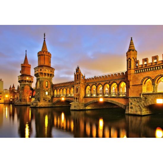 Puzzle Bluebird Puente Oberbaum, Berlín, Alemania de 1000 Piezas