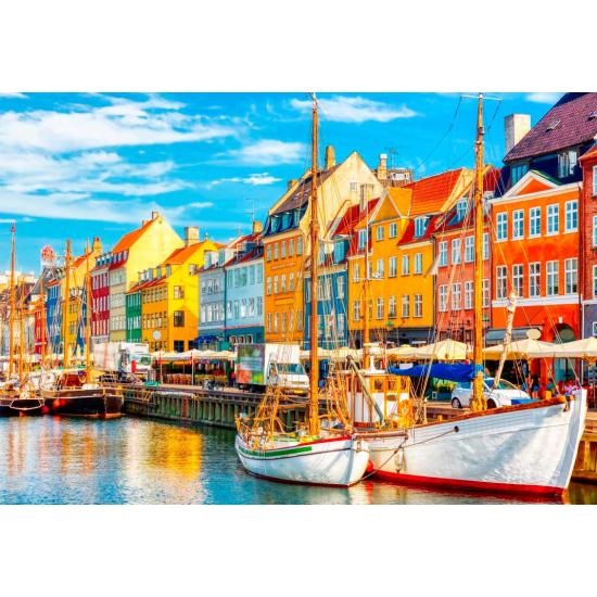 Puzzle Bluebird Puerto de Nyhavn, Copenhague de 1000 Piezas