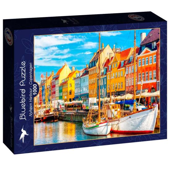 Puzzle Bluebird Puerto de Nyhavn, Copenhague de 1000 Piezas
