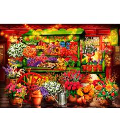 Puzzle Bluebird Puesto del Mercado de Flores de 1000 Piezas