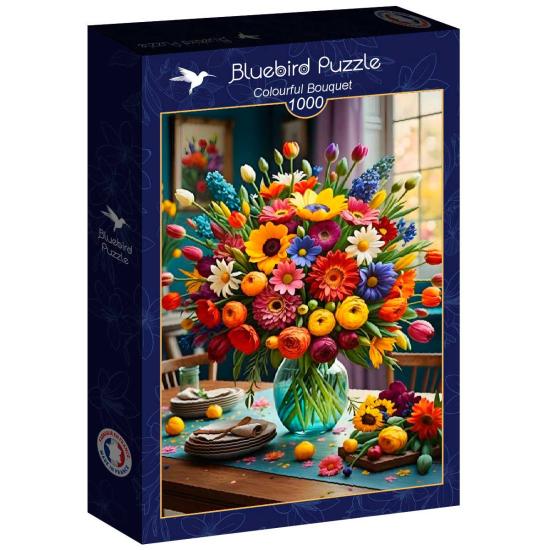 Puzzle Bluebird Ramo Colorido de 1000 Piezas