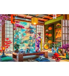 Puzzle Bluebird Salón de Té Japonés 1000 Piezas