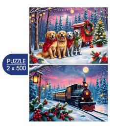 Puzzle Bluebird Se Acerca La Navidad de 2x500 Piezas