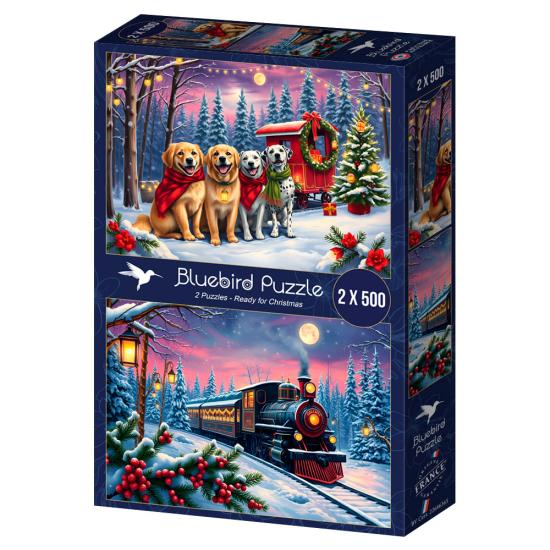 Puzzle Bluebird Se Acerca La Navidad de 2x500 Piezas