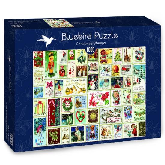 Puzzle Bluebird Sellos de Navidad de 1000 Piezas