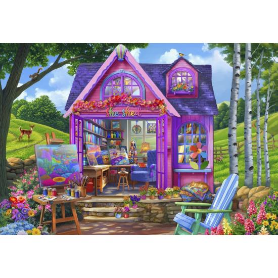 Puzzle Bluebird She Shed Studio de 1000 Piezas