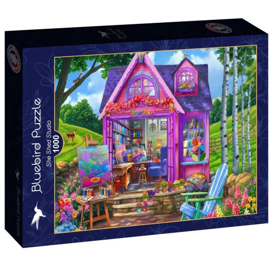 Puzzle Bluebird She Shed Studio de 1000 Piezas