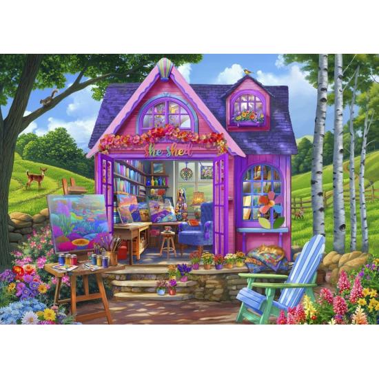 Puzzle Bluebird She Shed Studio de 500 Piezas