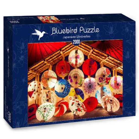 Puzzle Bluebird Sombrillas Japonesas de 2000 Piezas