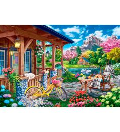 Puzzle Bluebird Tarde en la Casa de Las Montañas de 1000 Piezas