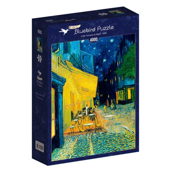 Puzzle Bluebird Terraza de Café por la Noche de 4000 Pzs