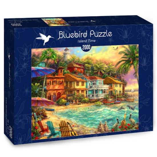 Puzzle Bluebird Tiempo en la Isla de 2000 Piezas
