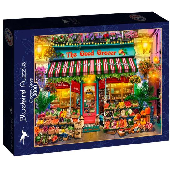 Puzzle Bluebird Tienda De Comestibles de 2000 Piezas