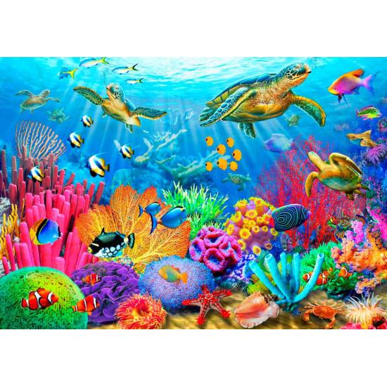 Puzzle Bluebird Tortuga de Arrecife de Coral de 1000 Piezas