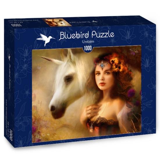 Puzzle Bluebird La Chica del Unicornio de 1000 Piezas
