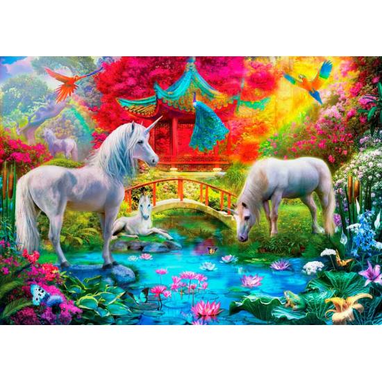 Puzzle Bluebird Unicornios Orientales de 1000 Piezas