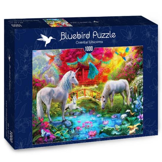 Puzzle Bluebird Unicornios Orientales de 1000 Piezas