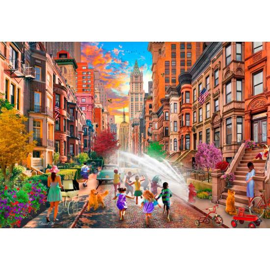 Puzzle Bluebird Verano Caluroso en Nueva York 1000 Piezas