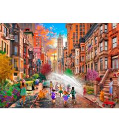 Puzzle Bluebird Verano Caluroso en Nueva York de 500 Piezas